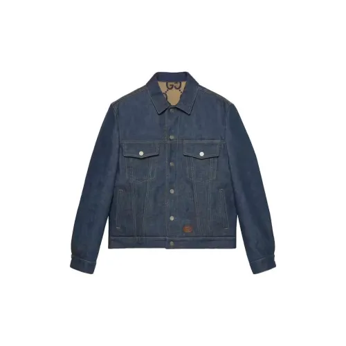 GUCCI Denim Jackets Men Multicolor