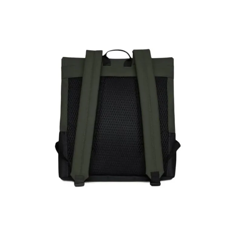 Rains Waterproof Fabric Backpack Regular Men's Green/Black-1