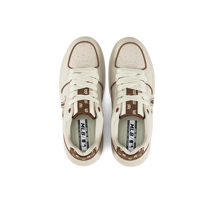 MLB Chunky Liner Boston Low Top Skateboard Shoes Unisex Brown-3