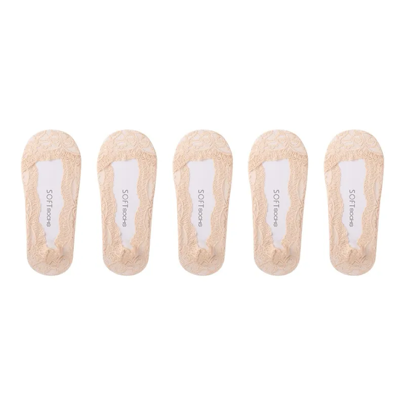 Lanza No Show Socks Women's 5 Pack-12