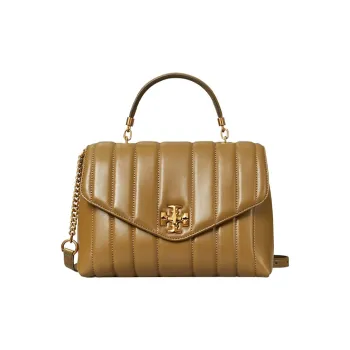 TORY BURCH Kira Leather Shoulder Bag, Crossbody Bag, Handbag Women's Brown