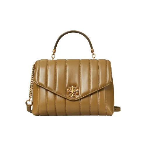 TORY BURCH Kira Leather Shoulder Bag, Crossbody Bag, Handbag Women's Brown