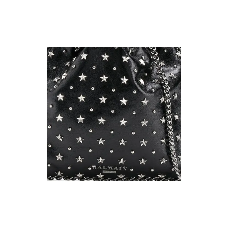 BALMAIN Calfskin Backpack Women's Black-2