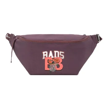 LiNing Polyester Sling Bag, Fanny Pack Regular Unisex Deep Purplish Red