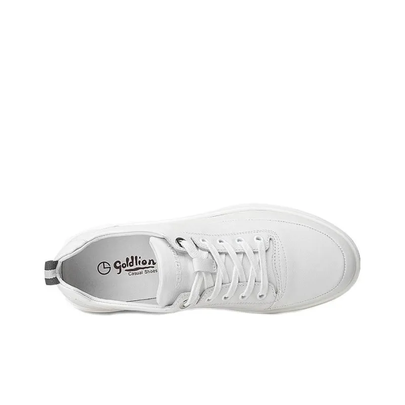 GOLDLION Men's Casual Shoes Men's White-2