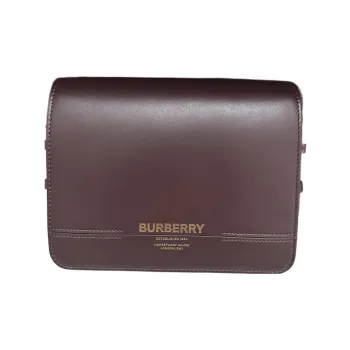 Burberry Calfskin Crossbody Bag Shoulder Bag Women's Burgundy