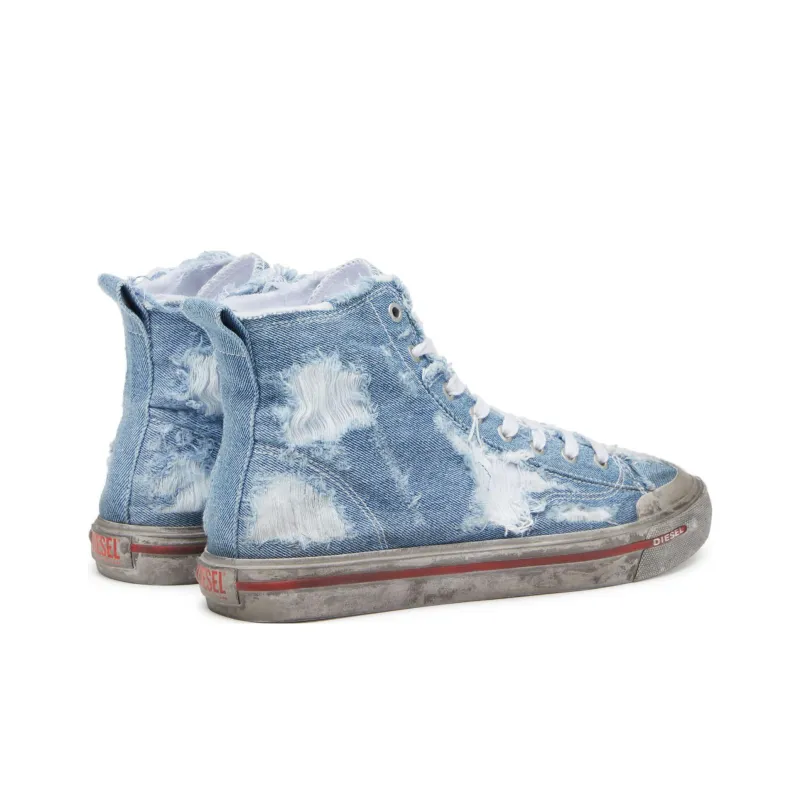 DIESEL S-Athos Mid Distressed Sneakers-2