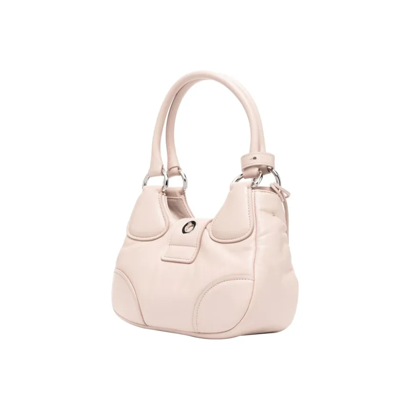 PRADA Moon Series Calfskin Shoulder Bag Moon Bag Crossbody Bag Handbag Women's Beige-1