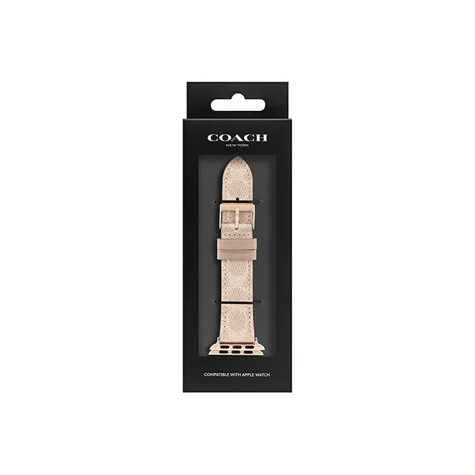 COACH Apple Compatibility Watch Band 41mm Genuine Leather Material-3