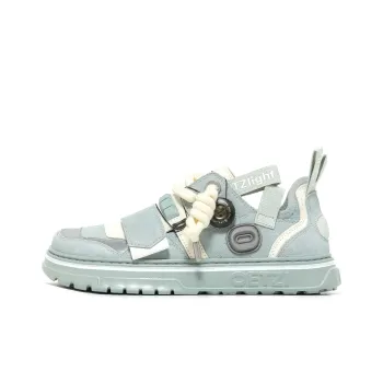 OETZI LIGHT Collection Low Top Skateboard Shoes Unisex Gray Blue & Beige