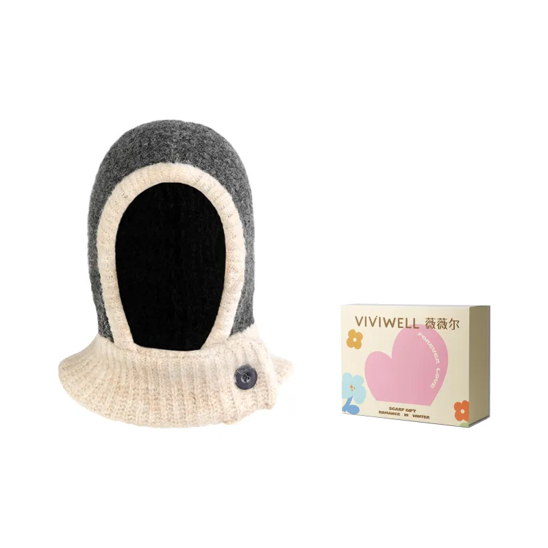 VIVIWELL Beanies Unisex Beige-1