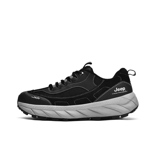 Jeep Cushioning Anti-Slip And Wear-Resistant Coverage Support Low-Top Outdoor Shoes Men's Black