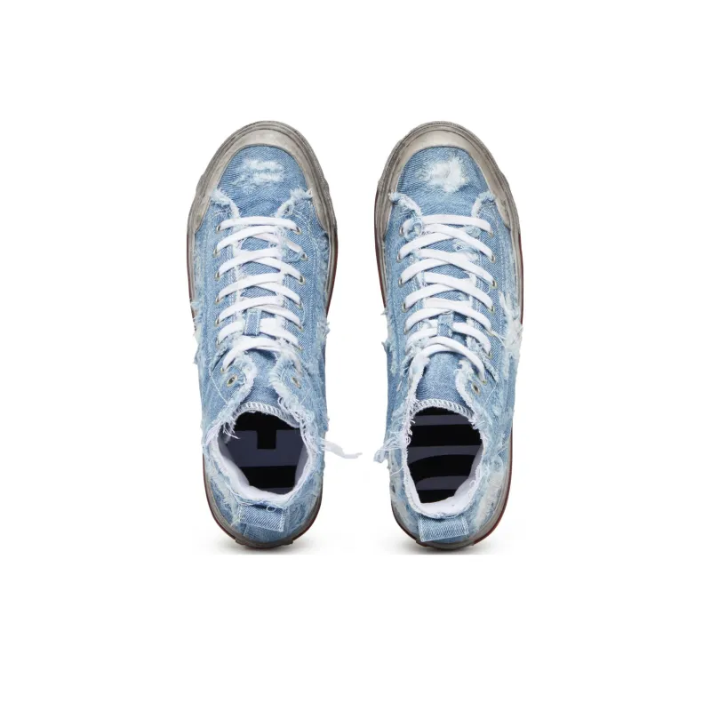 DIESEL S-Athos Mid Distressed Sneakers-3