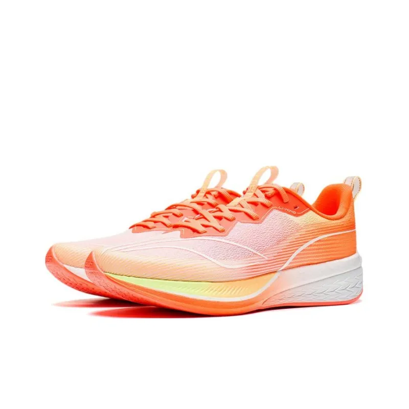 LiNing Red Hare 6 Pro Cushioning Wear Resistant Low Top Casual Running Shoes Men's Orange-2