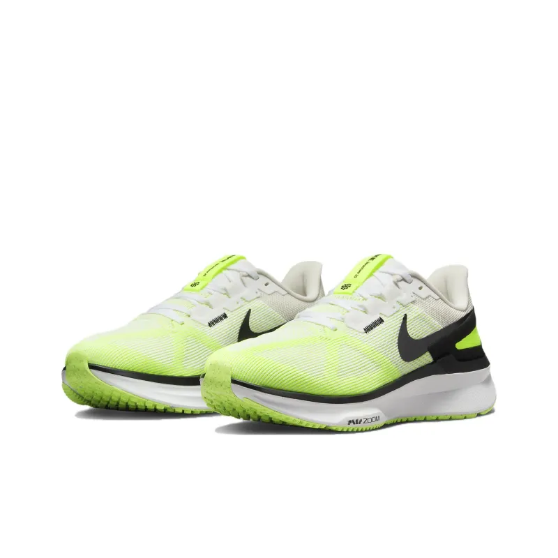 Nike Air Zoom Structure 25 Running Shoes 'White Volt'-2