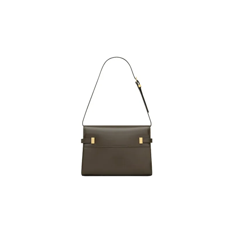 SAINT LAURENT Cow Leather Crossbody Bag, Shoulder Bag Women's Dark Gray-3