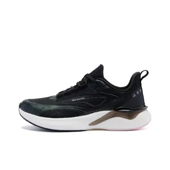 QIAODAN Swift 3.0 Cushioning, Breathable, And Resilient Design Low Top Running Shoes Women's Black Ice Frost Pink
