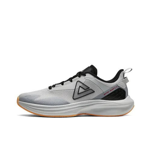 PEAK Running Shoes Men Low-Top White Gray