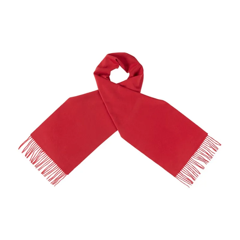 MARJAKURKI Red Scarf Atmosphere Advanced Plains Singing Greeting Card Elegance Unisex-3