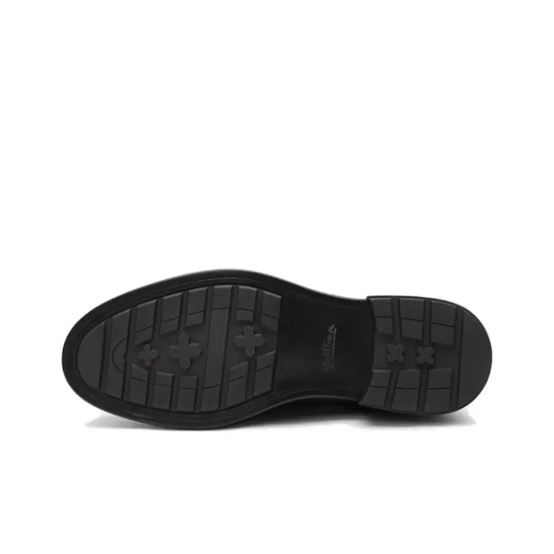 GOLDLION Dress Shoes Men Low Top Black/Brown-3