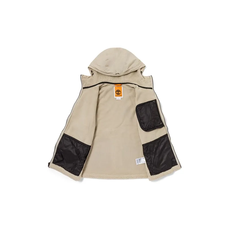 Timberland Outdoor Hiking Waterproof And Windproof To Keep Warm Windbreaker Jacket Men's Mashed Bean/Smoke White-6