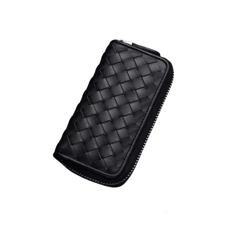 Hush Puppies Cow Leather Key Pouch Trumpets Men's Black-2