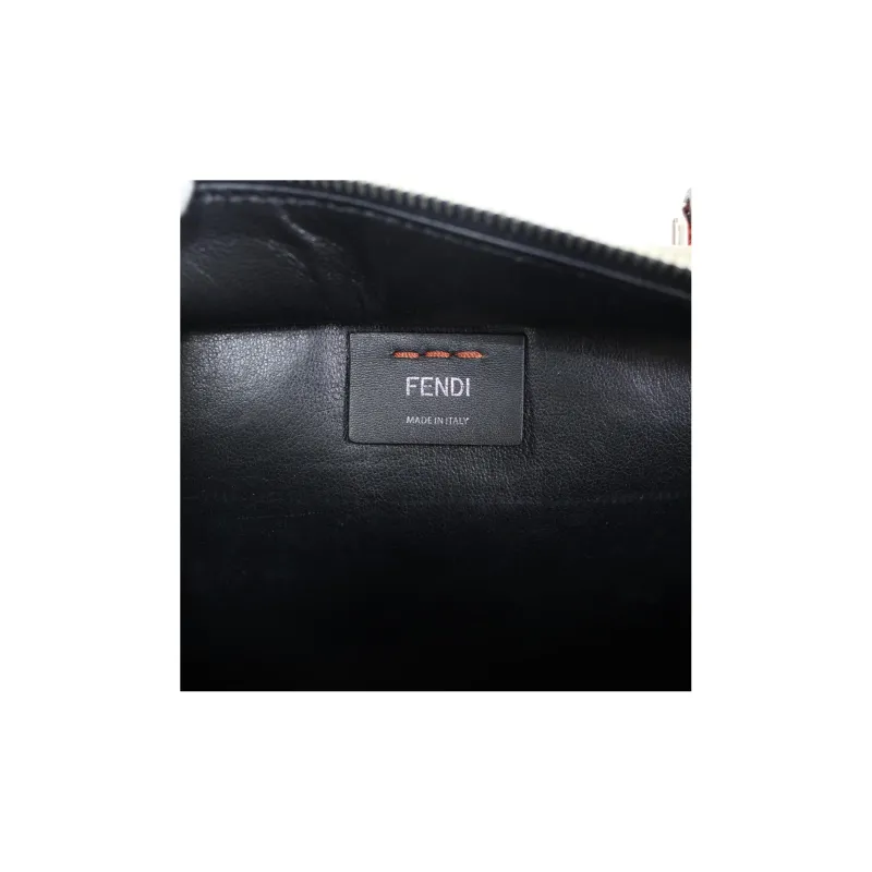 FENDI Leather Portable Crossbody Bag, Shoulder Bag Women's Red-3