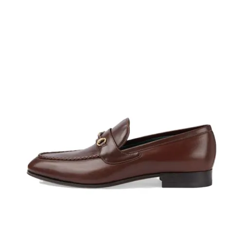 GUCCI Horsebit Loafers 2cm Men's Brown
