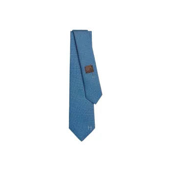 HERMES Terre D'H Ties Men's Blue