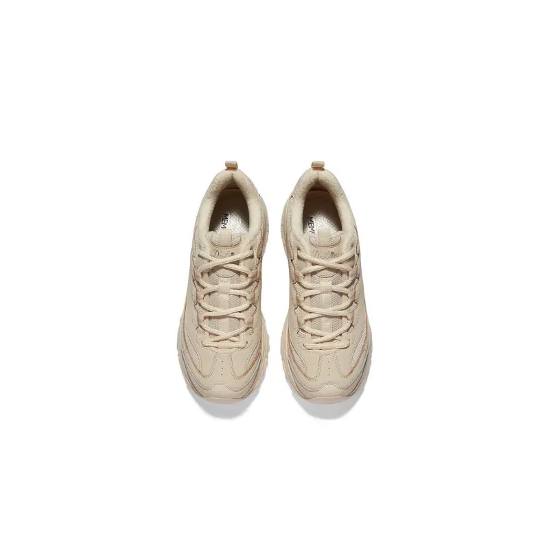 Skechers DLITES Cushioning Anti Slip And Wear Resistant Low Top Chunky Sneakers Women's Natural-3