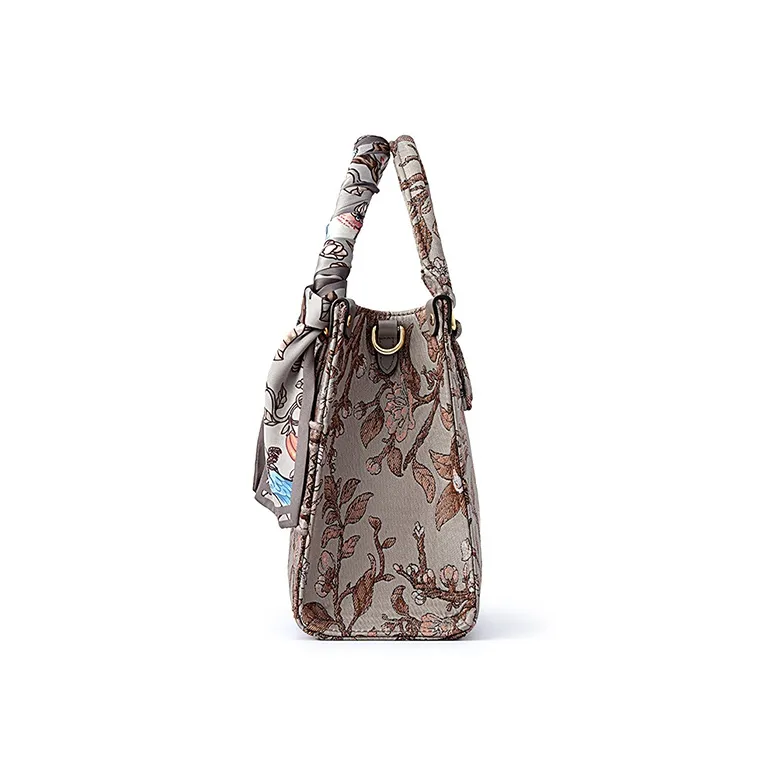 FION Fabric Tote Bag Shopping Bag Shoulder Bag Crossbody Bag Women's Multicolor-3