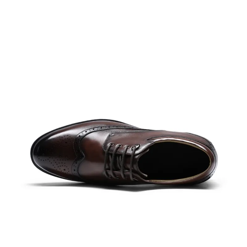 He Jinchang Dress Shoes Men's Light Brown-6