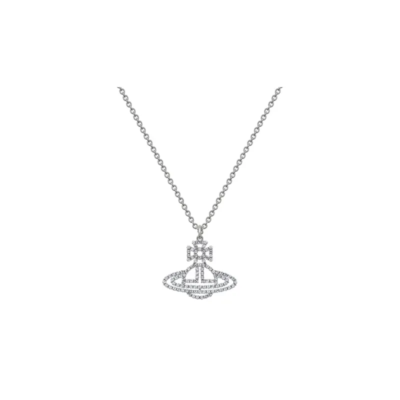 Vivienne Westwood Platinum Plated Necklaces Unisex Silver-0