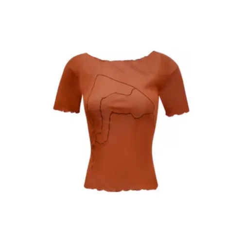 Little pull T-Shirts Women's Orange Red