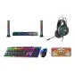 Black Keyboard & Mouse Set+Mat+6002 Speaker+Plug-in Microphone * 2+8001U Headphone