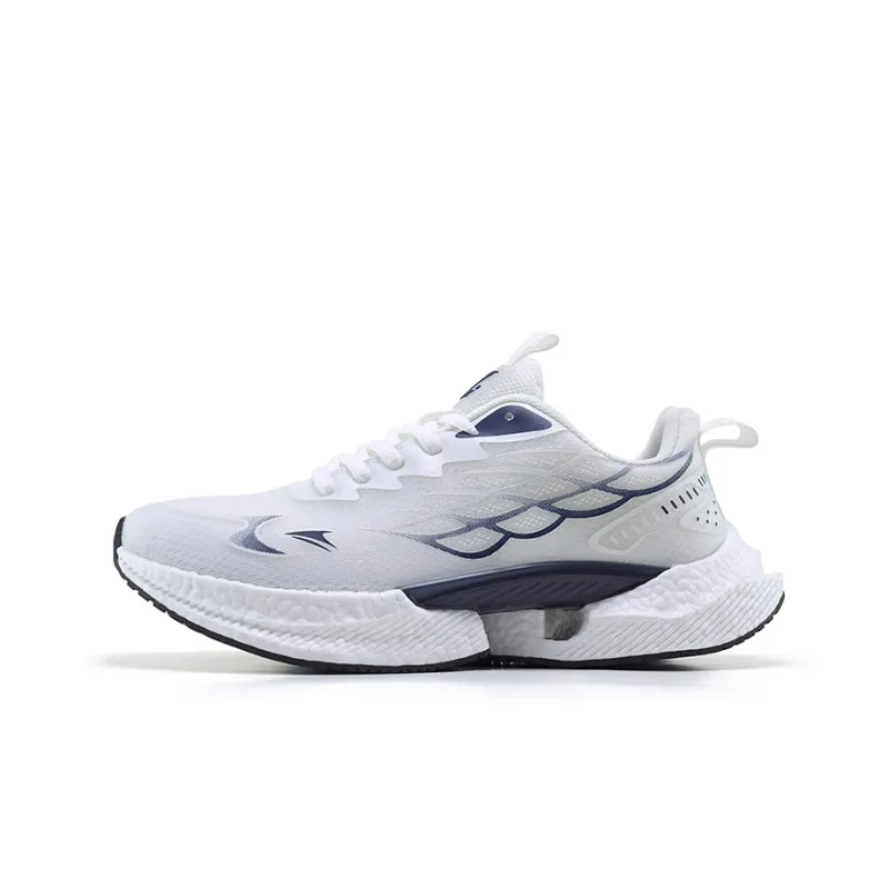 Kinglake Cushioned Slip Resistant Low Top Running Shoes Unisex White-0