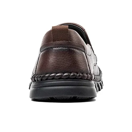 LAORENTOU Men's Casual Shoes Men Low Top Black/Brown-8