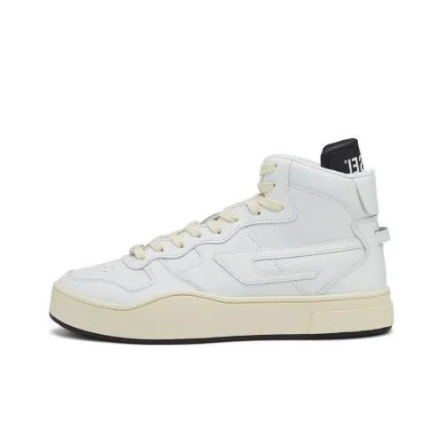 DIESEL S-Ukiyo Skateboard Shoes Men High-Top Off White