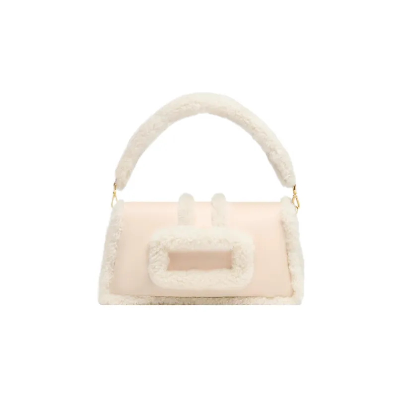 Jacquemus La Bambimou Doux Shearling Shoulder Bag-2