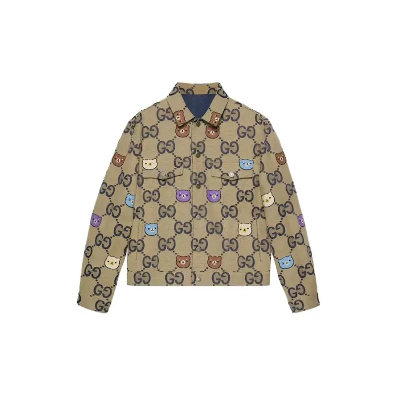 GUCCI Denim Jacket Men's Multicolor-1