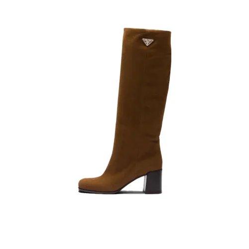 PRADA Knee-high Boots Women's Brown