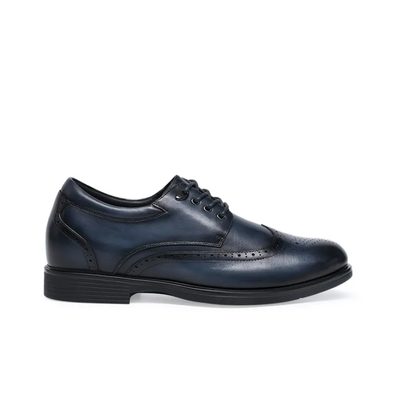 He Jinchang Dress Shoes Men's Blue-1