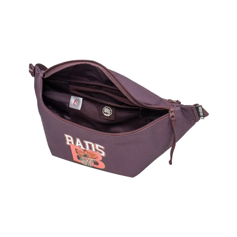 LiNing Polyester Sling Bag, Fanny Pack Regular Unisex Deep Purplish Red-4
