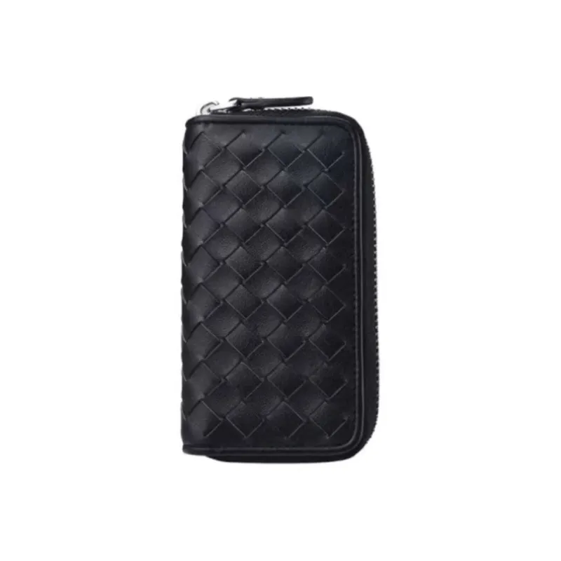 Hush Puppies Cow Leather Key Pouch Trumpets Men's Black-0