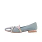 Silver Pink Denim Blue