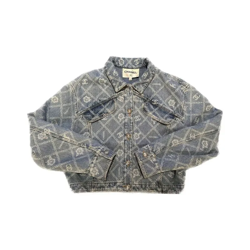 CHANEL 23 Spring And Summer 23A Denim Jacket Women's-4