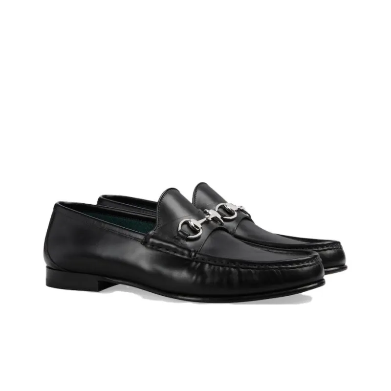 GUCCI Horsebit 1953 Loafers Men's Black-2