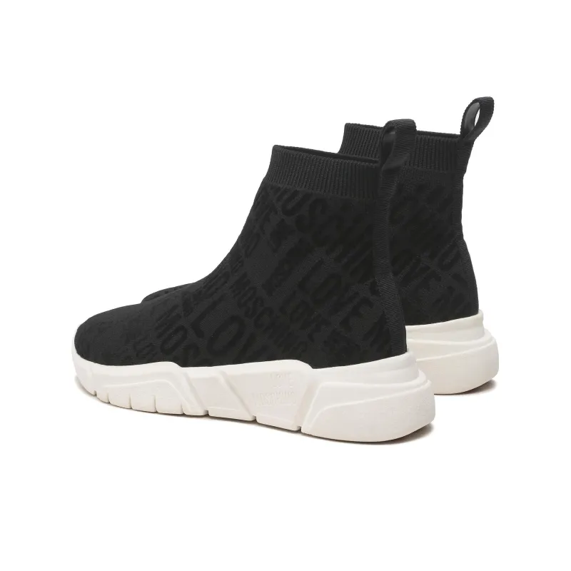 LOVE MOSCHINO High Top Casual Shoes Women's Black-3