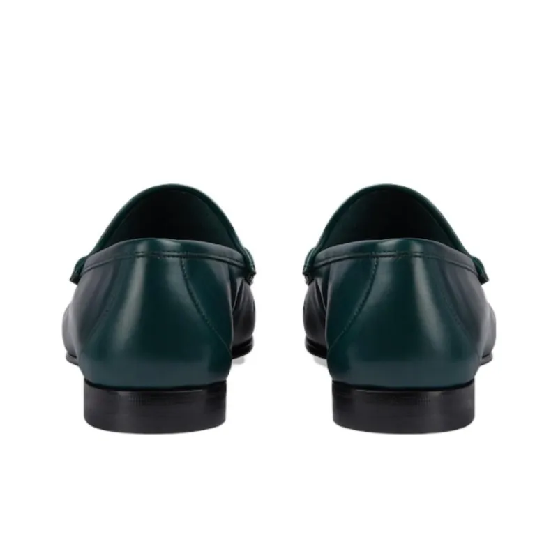 GUCCI Horsebit 1953 Loafers Men's Green-4