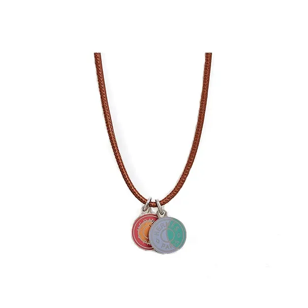 HERMES Eclipse Calfskin Necklaces Unisex Multicolor-0